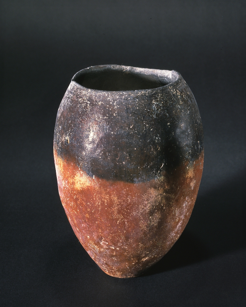 Vaso &#8220;a bocca nera&#8221; di forma ovoidale