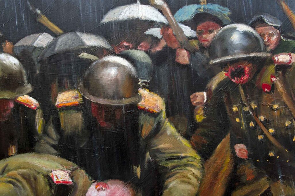 Anteguerra dettaglio trittico