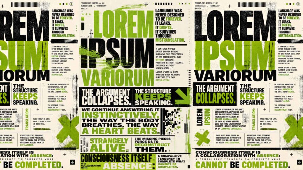 Sasha Stiles. Lorem Ipsum Variorum 