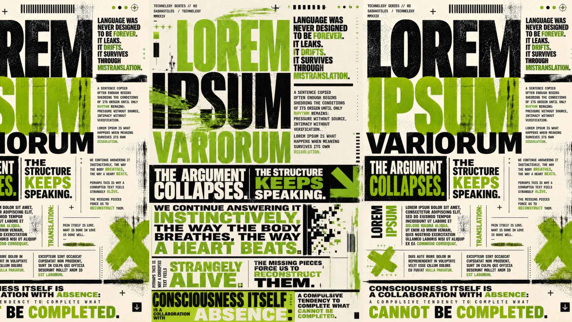 Sasha Stiles. Lorem Ipsum Variorum